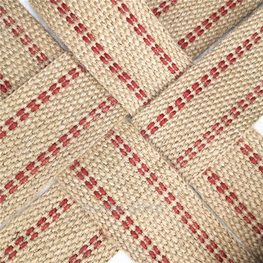 50MM Width 2" Wide 10 Yards Upholstery Chair Webbing Traditional Jute Woven Craft Sewing Tapes Sofa Straps