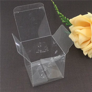 

12pcs 6 size Square Transparent PVC Box Gift Packaging Small Product like Candy/Chocolate,Waterproof and Dustproof Wrapping Box
