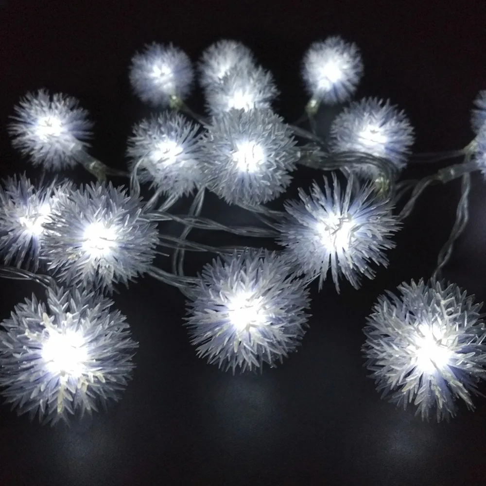 

10M 100LED LED Snowball String Lights Snow Flakes Christmas Xmas Light Holiday Wedding Party Decoration Lighting 110V 220V US EU