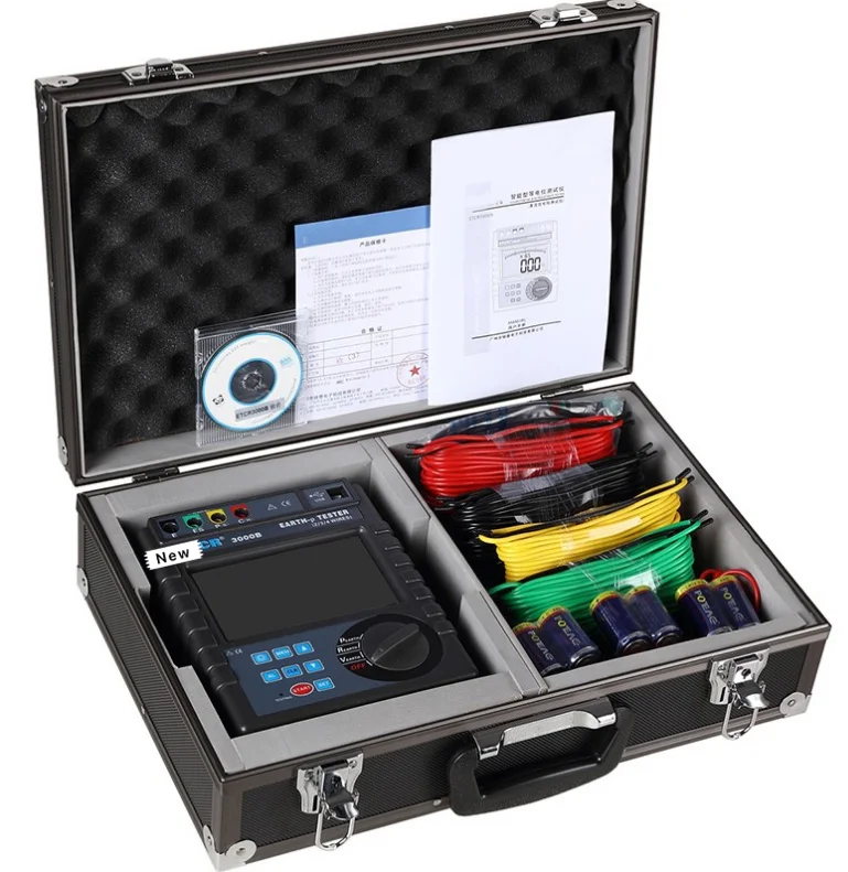 

HOT SALE ! ETCR3000B Earth Resistance Soil Resistivity Tester Earth Voltage AC Voltage Tester