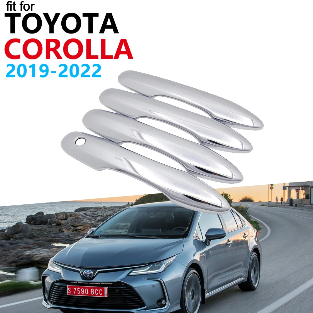Дверные ручки автомобильные аксессуары для Toyota Corolla E210 Auris~ хромированная Наружная ручка Накладка набор автомобильных наклеек