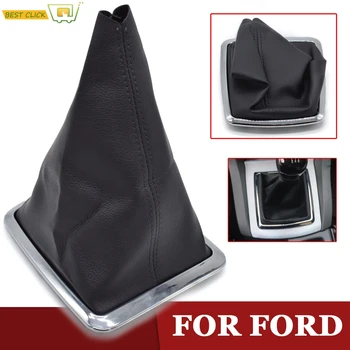 

Car Gear Shift Knob Gaiter Boots Dustproof Cover For Ford Focus 2005 2006 2007 2008 2009 2010 2011 2012 Black Pu Leather
