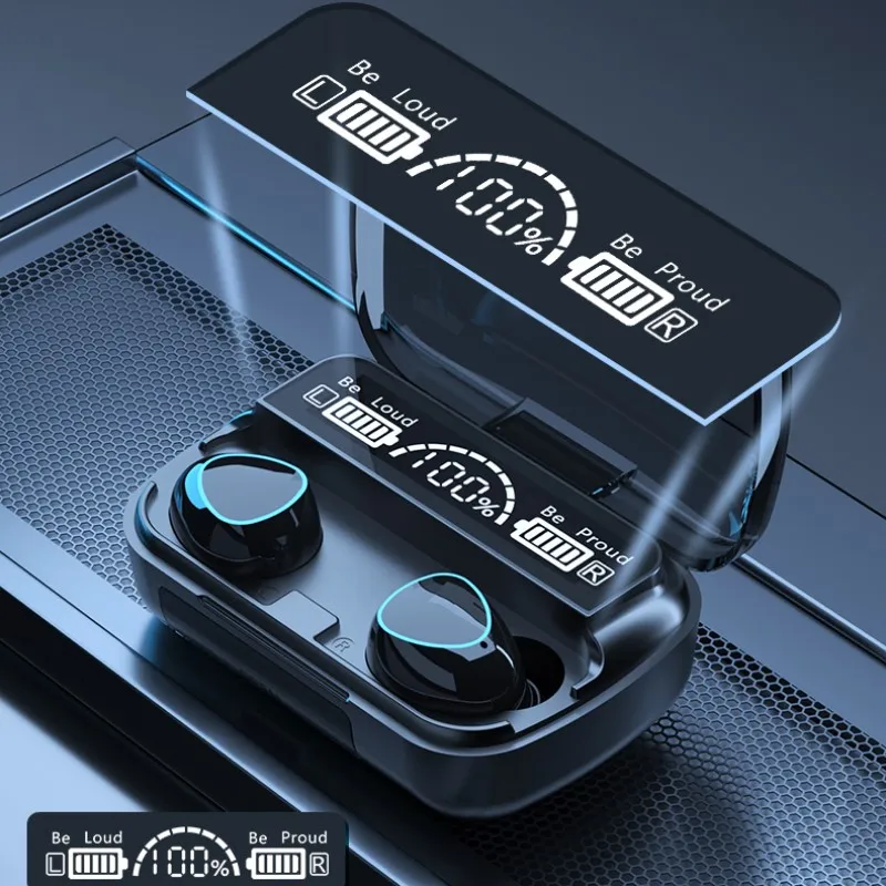 Astonlink Bluetooth V5 1 Hearphones Touch Control Wireless Earphone Sports Waterproof Earphones 9D Stereo LED Earbuds Headsets