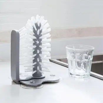 

Cleaning Brush Cup Bottles Sink Kitchen Accessories Water Scrubber Wine Suction Cleaning Cup Brush Drop Ship Glass Cleaner