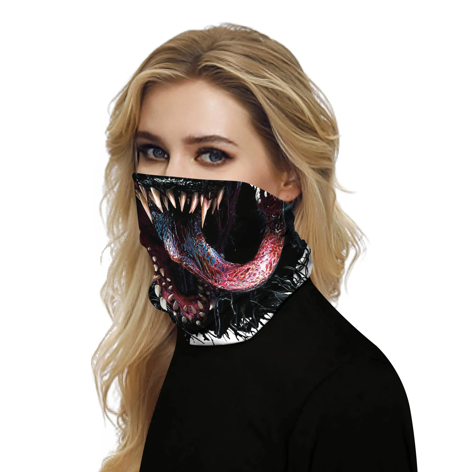 mens snood scarf 3D Seamless Motorcycle Skull Magic Bandana Neck Gaiter Thin Tubular Ring Scarves Sun Guard Face Headband Scarf Bicycle Headwear head scarves for men