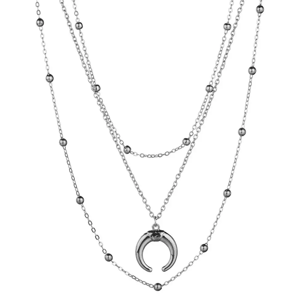 E New Gold Color Choker Necklaces for Women Long Moon Choker Necklaces Laces Velvet Fashion Jewelry Gift - Окраска металла: E