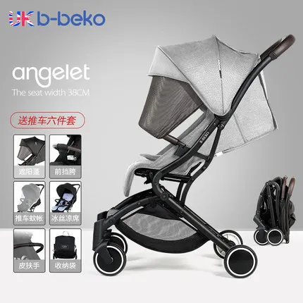Светильник для детской коляски из алюминиевого сплава в британском B-BEKO, складной светильник, детская тележка, четырехколесная коляска для детей от 0 до 3 лет - Color: 8