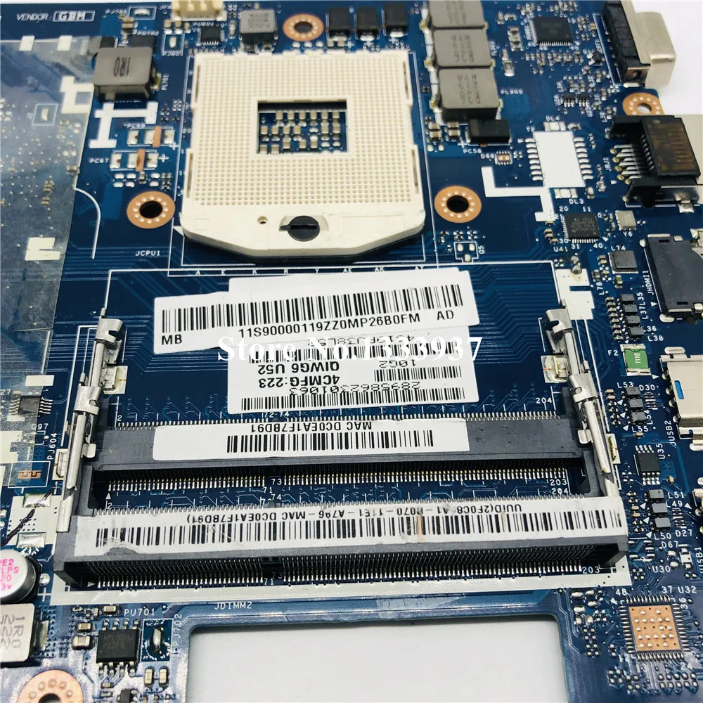 Для lenovo G580 N580 P580 Материнская плата ноутбука QIWG5_G6_G9 LA-7982P протестированная материнская плата