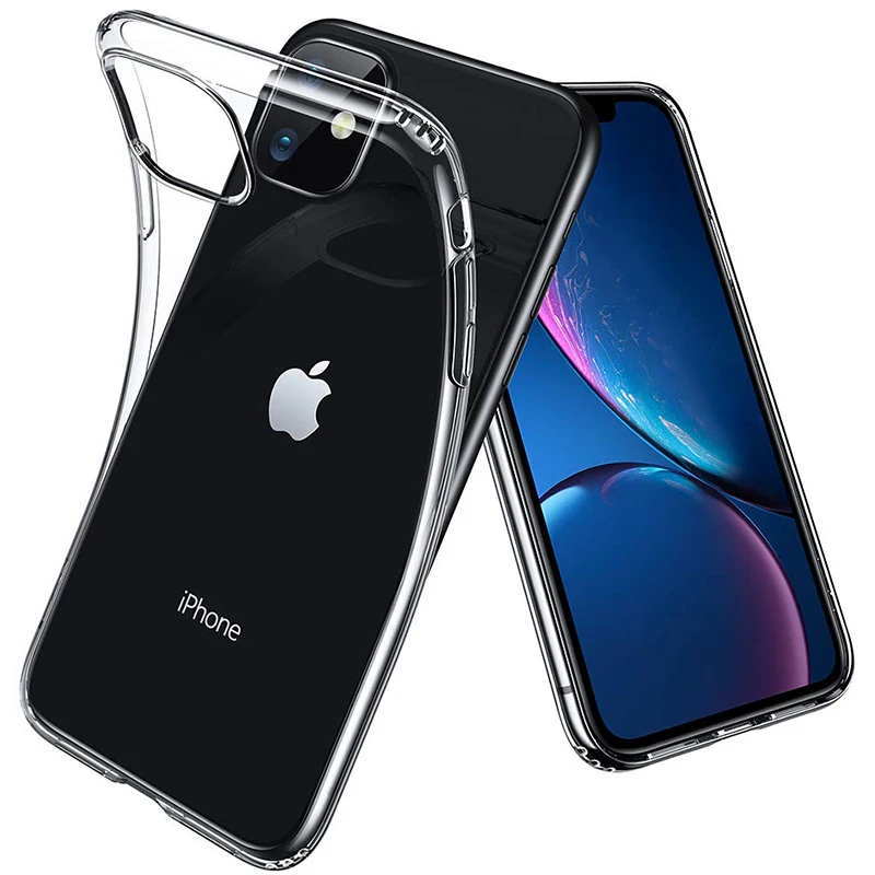 

50pcs 0.3mm Soft Silicone TPU Transparent Case For iPhone 11 Pro Max XS XR X 8 7 6 6S Plus Clear Ultra Slim Protection Cover