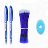 Stylo effaçable ensemble 0.5mm bleu noir couleur encre écriture Gel stylos poignée lavable pour fournitures de papeterie de bureau scolaire ► Photo 1/6