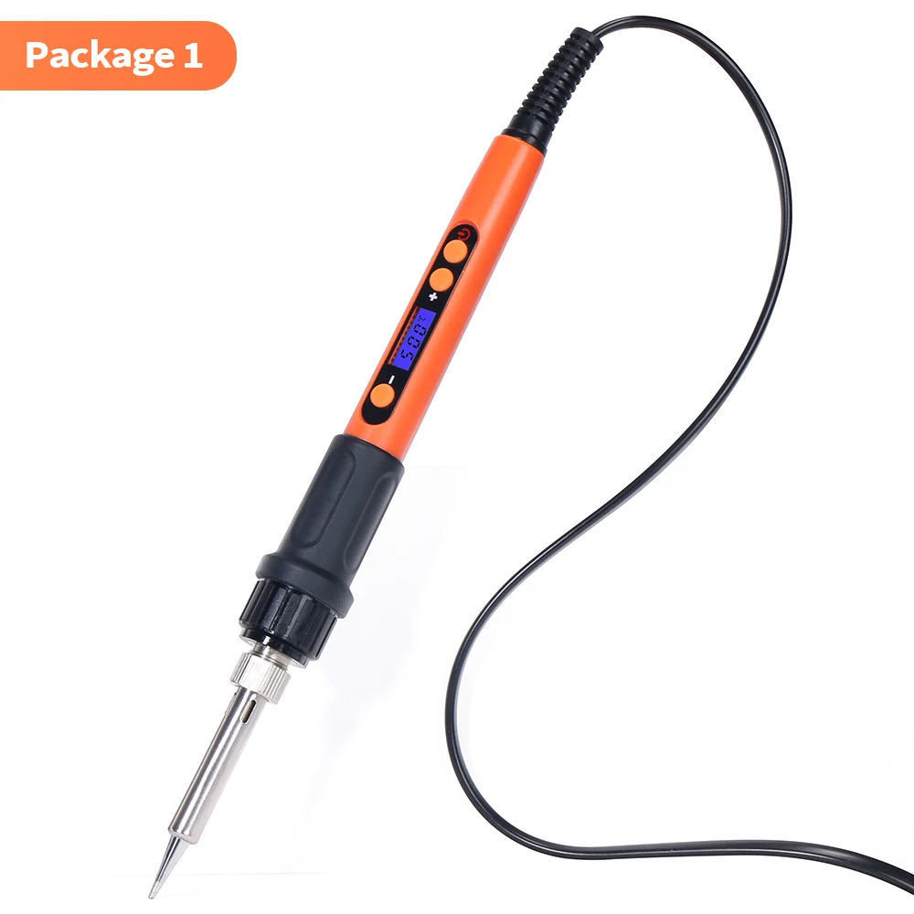 best soldering station Silverflo Electric soldering iron Kit Set 100W LCD Digital Display Adjustable Temperature Soldering Iron 220V/110V Welding Tools plastic welder stapler