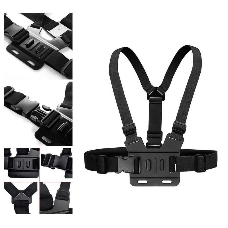

Cycling Skiing Diving Action Camera Shoulder Mount Holder Belt Chest Strap For GoPro Hero5/4/3/2 Sony Xiaomi Xiaoyi SJ
