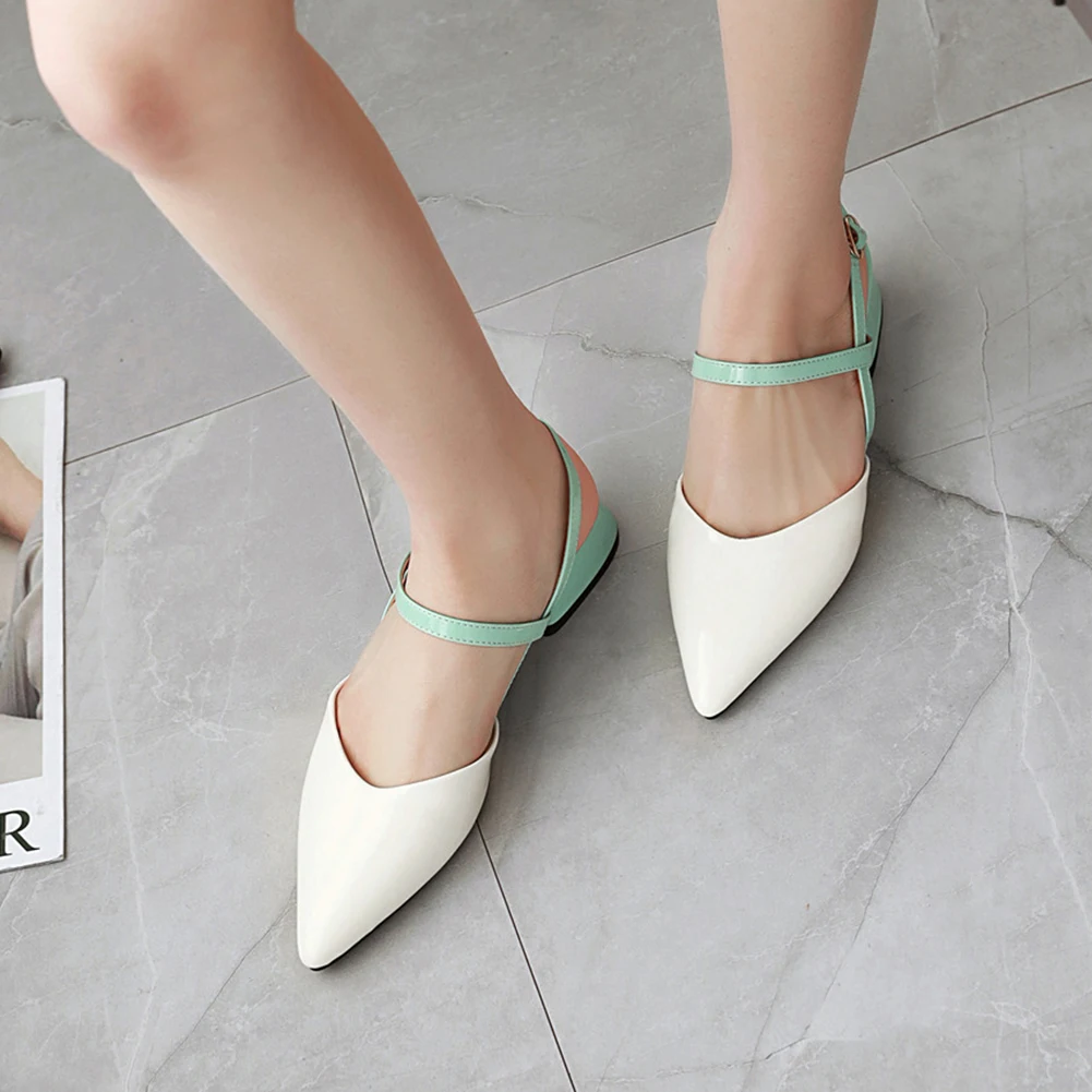

Doratasia 2020 Dropship Big Size 47 Elegant Women Shoes Woman Summer Chunky Heels Pointed Toe Slingback Sandals Female