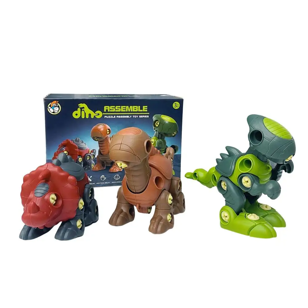 Tanio STEM dinozaury zabawki DIY wiercenie śruba dinozaur nauka i