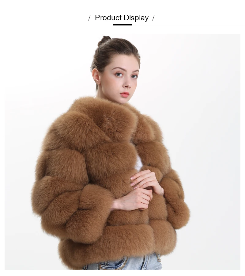 MAOMAOFUR пальто из натурального меха Женская Толстая теплая куртка из натурального Лисьего меха женская новая модная одежда с воротником-стойкой из натурального Лисьего меха