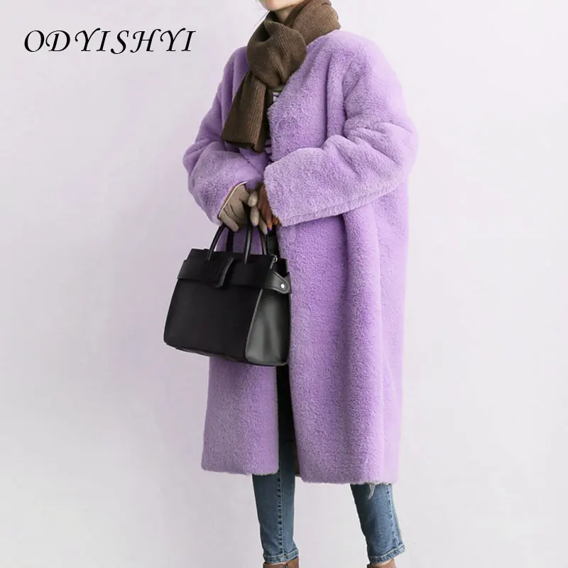 Faux Fur Coats Womens Thick Plush Teddy Jacket