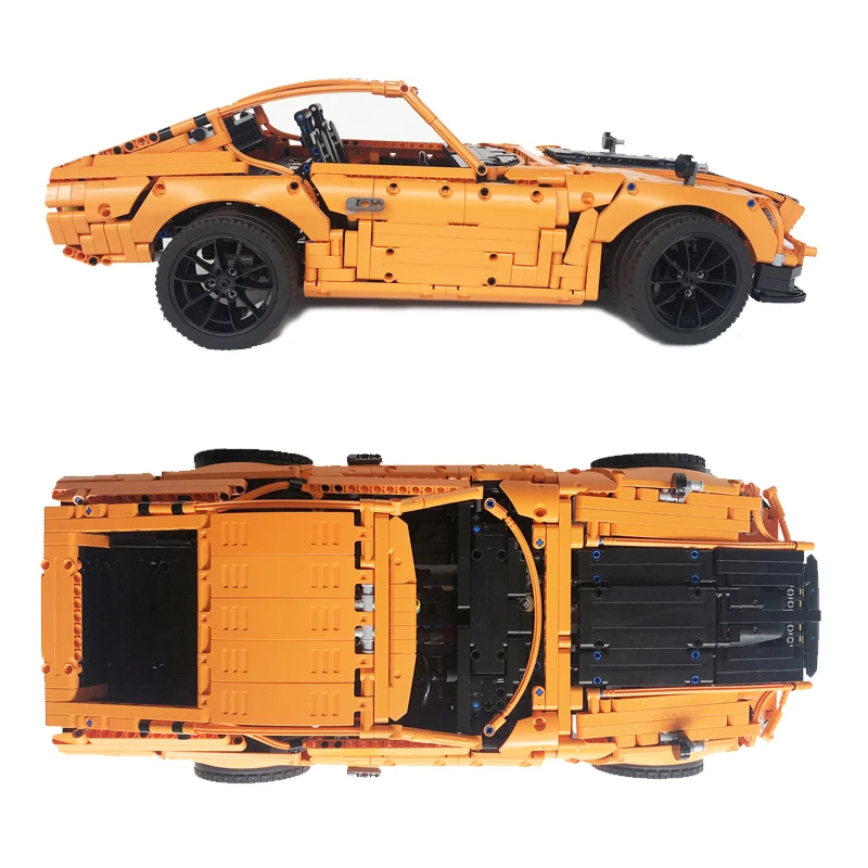 BuildMOC совместимый Porsche 911 GT3 RS 42056 пульт дистанционного управления смарт MercedesMOC 26511 1971 Nissan 240Z Fairlady