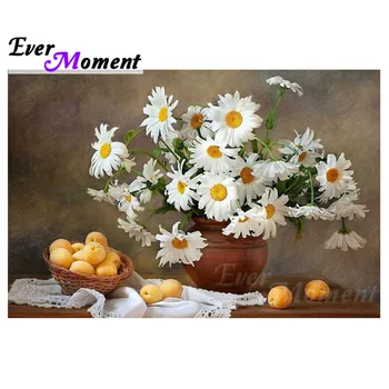 

Ever Moment Diamond Painting Art Classic Flowers Full Square Resin Drills Diamond Embroidery Handicrafts Kits Decoration 4Y345