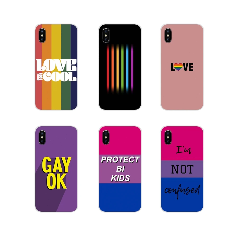 

For Xiaomi Redmi 4A S2 Note 3 3S 4 4X 5 Plus 6 7 6A Pro Pocophone F1 Soft Transparent Skin Cover Lesbian LGBT Rainbow Flag Pride