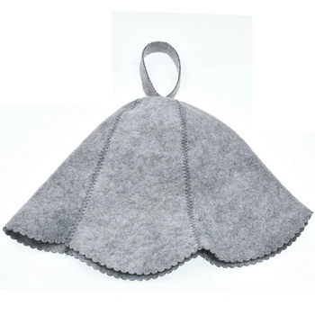 

Women Fashion Water Absorption Gift House Hotel Adult Free Size Sauna Hat Head Protection Shower Cap For Bath Russian Style Felt