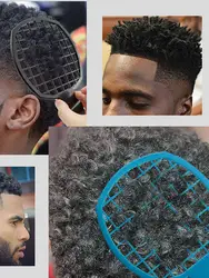 2 Colors Blue Black Man Curling Comb Twist Curl Comb Dreadlocks Perm Styling Comb Which Is Durable ABS Materials Modeling Tool