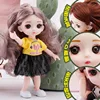 Mini muñeca BJD de 16 cm, 13 niñas articuladas móviles, bebé, ojos grandes 3D, muñeca de juguete bonita DIY con ropa, vestido, muñeca de moda 1/12 ► Foto 2/6