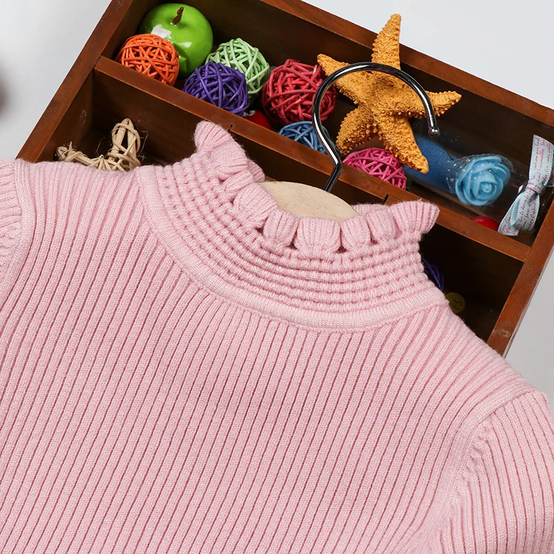 

Childrenswear GIRL'S Sweater 2019 Autumn New Style Crew Neck hua ling Stripes Contrast Color Long Sleeve Solid Color CHILDREN'S