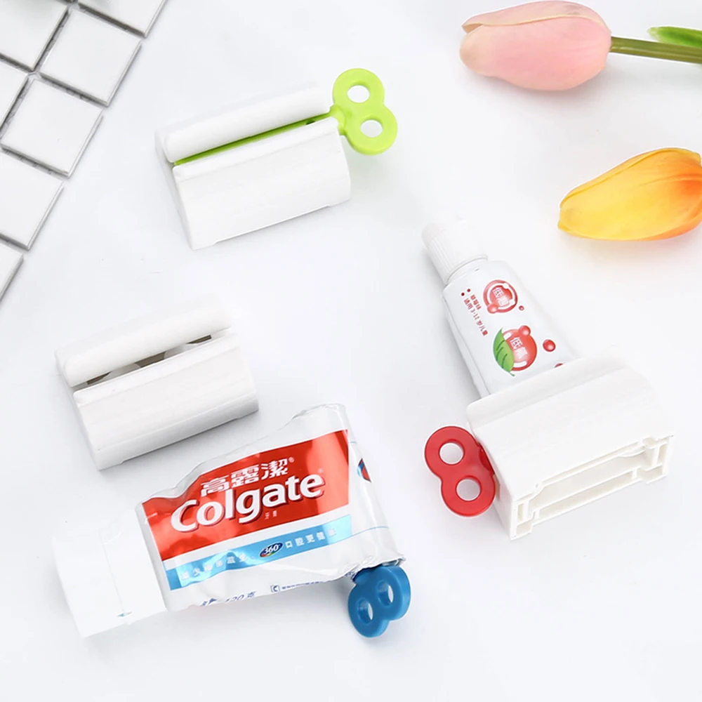 

Multifunction Toothpaste Tube Squeezer Rolling Toothpaste Easy Portable Plastic Dispenser Bathroom accessories sets