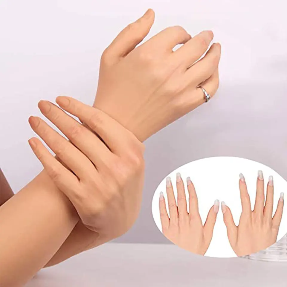 Silicone Artificial Skin Female Hand Mannequin Gloves
