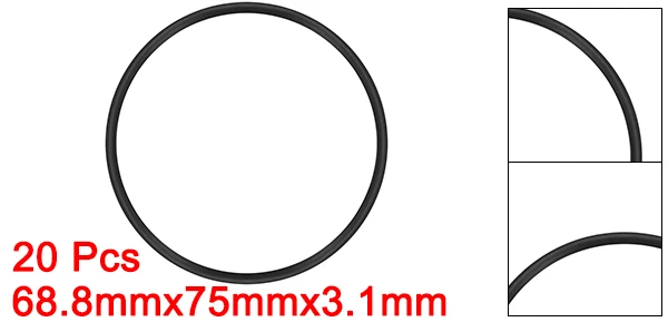 Уплотнительные кольца uxcell Nitrile Rubber 40-75 мм OD 3,1 мм ширина уплотнительные кольца уплотнительные прокладки для Overlapping образной накладки