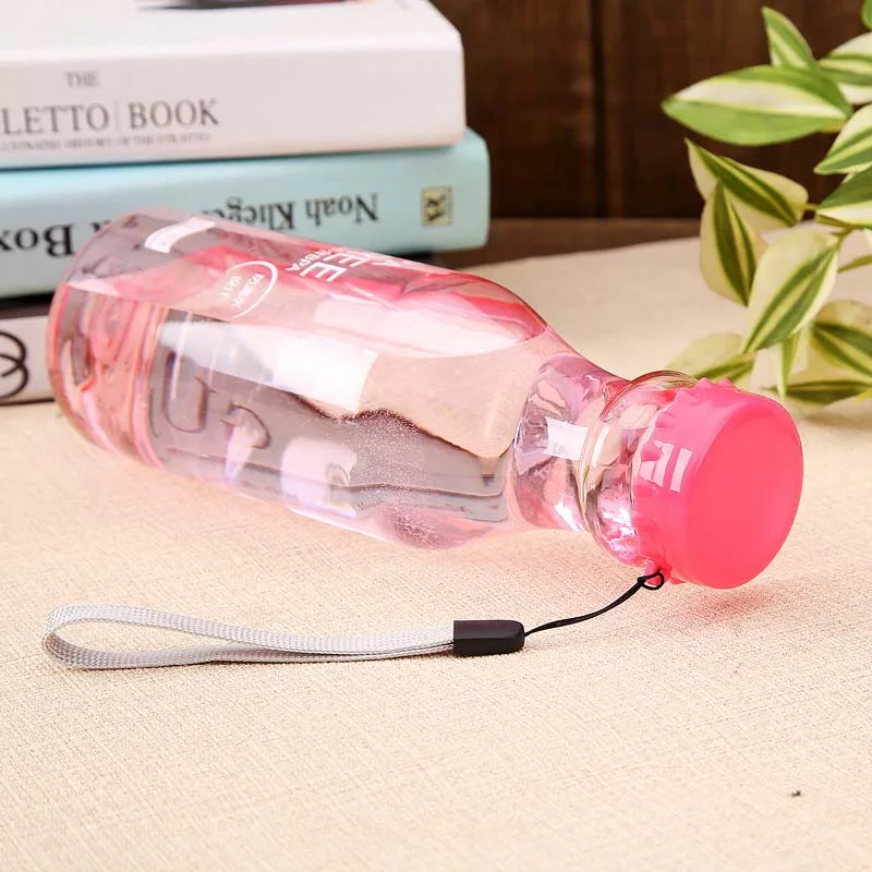 

Portable 550ml Plastic Sports Water Bottle Container Leak-proof Bottles For Outdoor Riding Traveling Climbing Camping DT