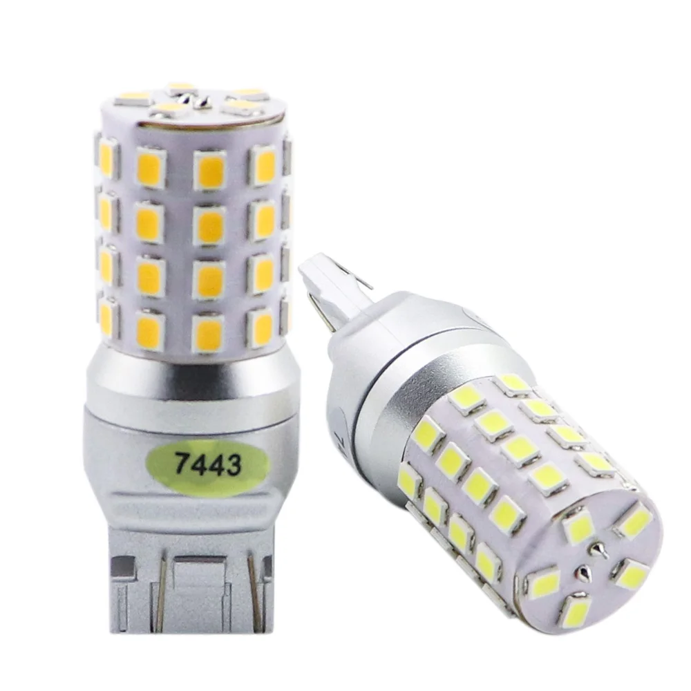 Mcdrlled 7443 7444 T20 W21/5w светильник для Lada Kalina Granta Vesta Drl светодиодные лампы 12v 6500k белый