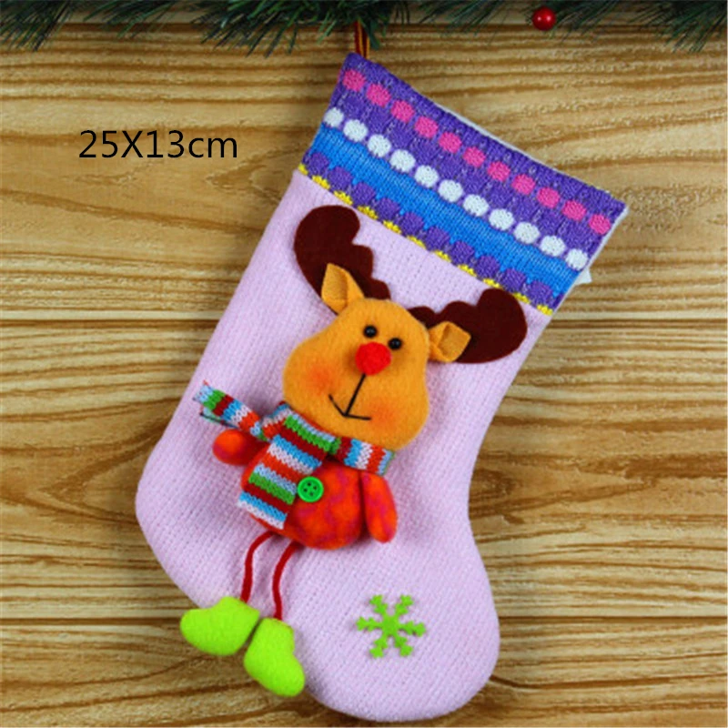 Мини-носок, подарочные сумки Санта-Клауса, подарок на год, рождественские чулки для детей, Рождественская игрушка, декор для ночника
