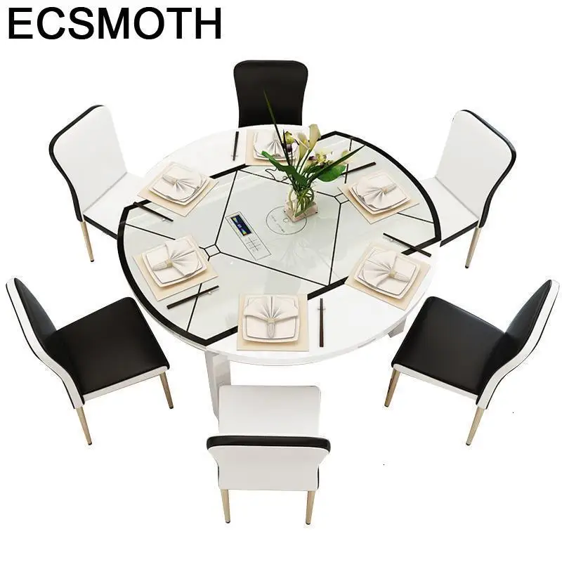 

Redonda Meja Makan Piknik Masa Sandalye Dinning Set Eettafel Kitchen Wooden Round Comedor Tablo Desk Mesa De Jantar Dining Table