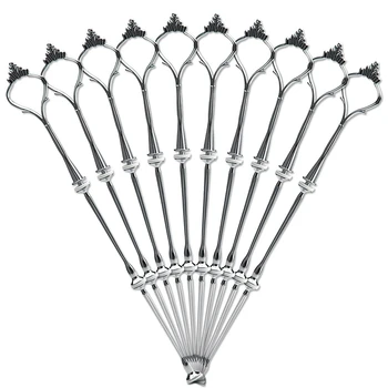 

10 x Sets 2 or 3 Tier Cake Plate Stand Fittings Silver Plate Stands New