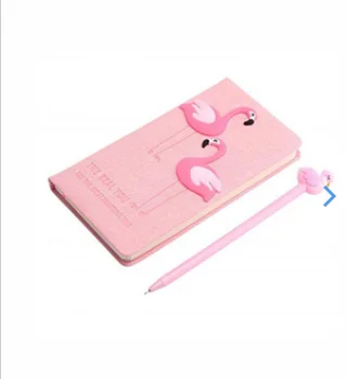 

Children's Diaries Writing Book Notebook Flamingo with A Pen Set Combination Birthday Present Set for Planner School Study Offic