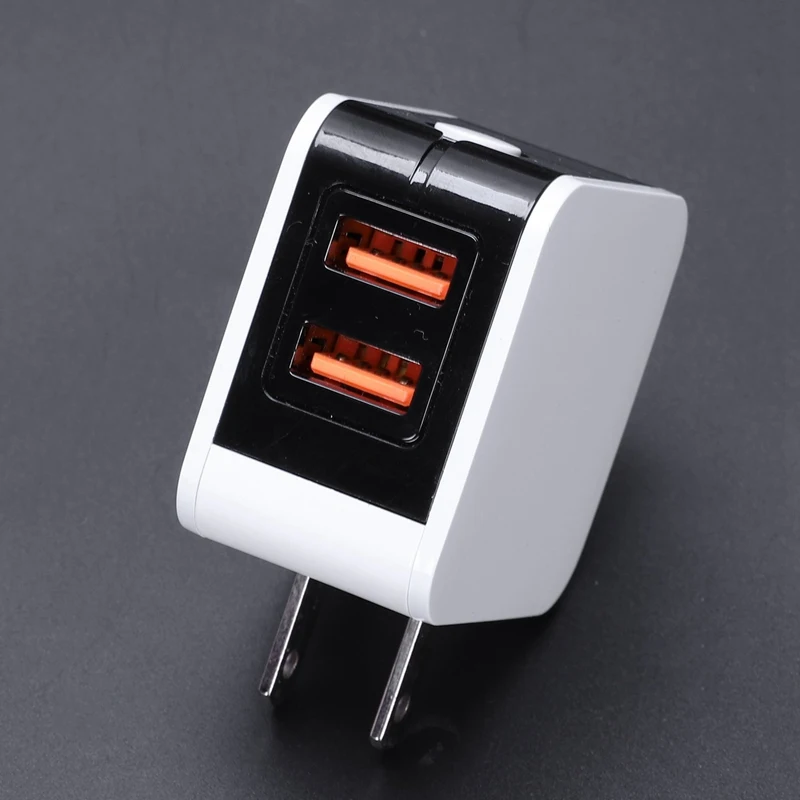 Акция-двойное Usb зарядное устройство 2.4A Макс Смарт Быстрая зарядка мобильного телефона настенное зарядное устройство для Iphone Ipad samsung(США штекер