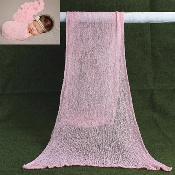 

Accessory Costume Swaddling Newborn Picture Stretch Knit Multipurpose Photography Props Wrap Baby Products Hammock Cotton Blend