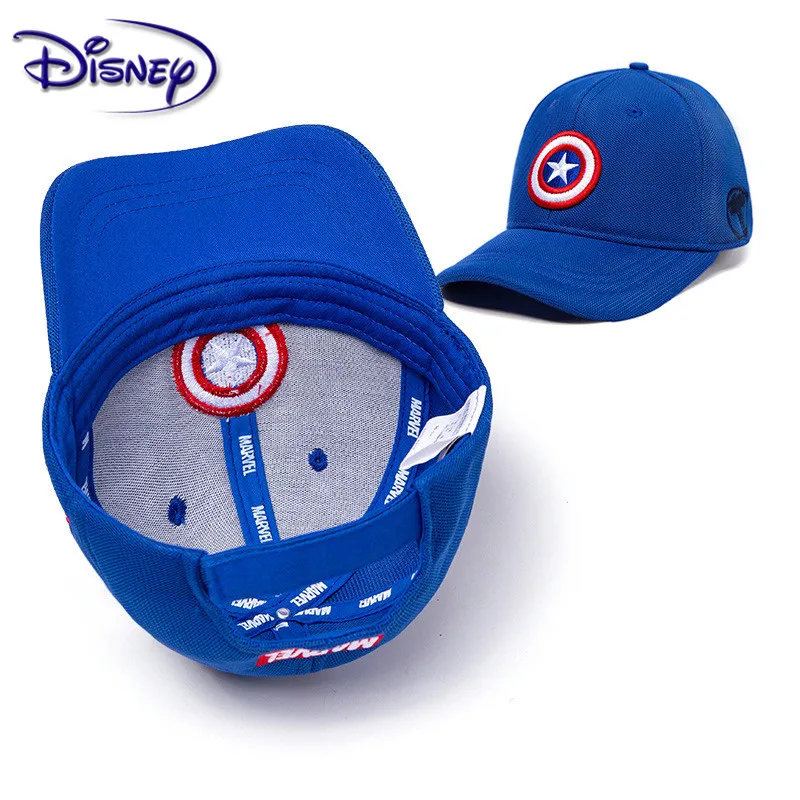 Детская шапка disney, мужская Тонкая Кепка, весенне-осенние кепки для детей, бейсбольная кепка для мальчика, Капитан Америка