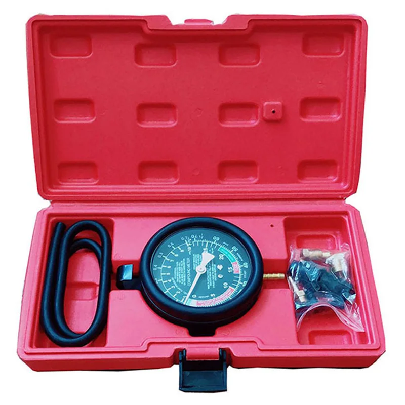 

Multifunction Car Engine Vacuum Pressure Lester Gauge Meter for Fuel System Vaccum System Seal Leakage Tester Tool with Box