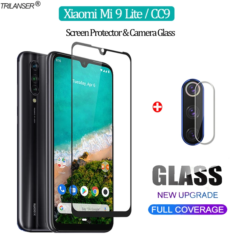 2-в-1 стекло mi9 lite для спортивной камеры xiaomi-9-lite защитное на ксиоми ми 9 лайт Экран