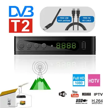 

Prefix DVB-T2 TV Tuner DVBT2 DVB-T Tuner DVB T2 Vga Digital TV Box H.264 HD Wifi Receiver Support AC3 PVR EPG Dual CVBS