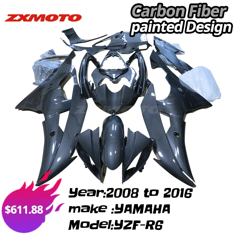 Kit de carenado completo para motocicleta YAMAHA YZF R6 08 09 2008 2016
