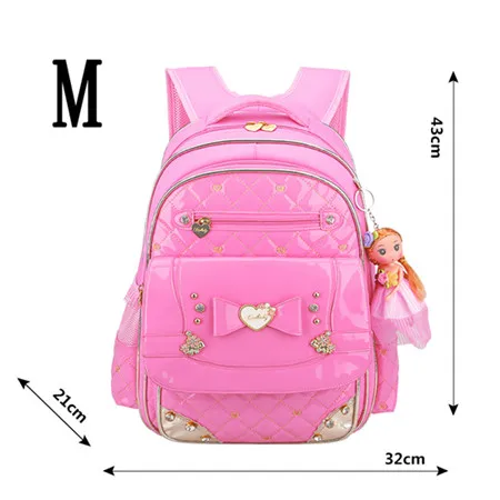 Large Pink Новые милые школьные сумки для девочек, детские рюкзаки, ранец, водонепроницаемый рюкзак, Детская сумка для книг, школьный рюкзак, Mochila - Цвет: Large Pink