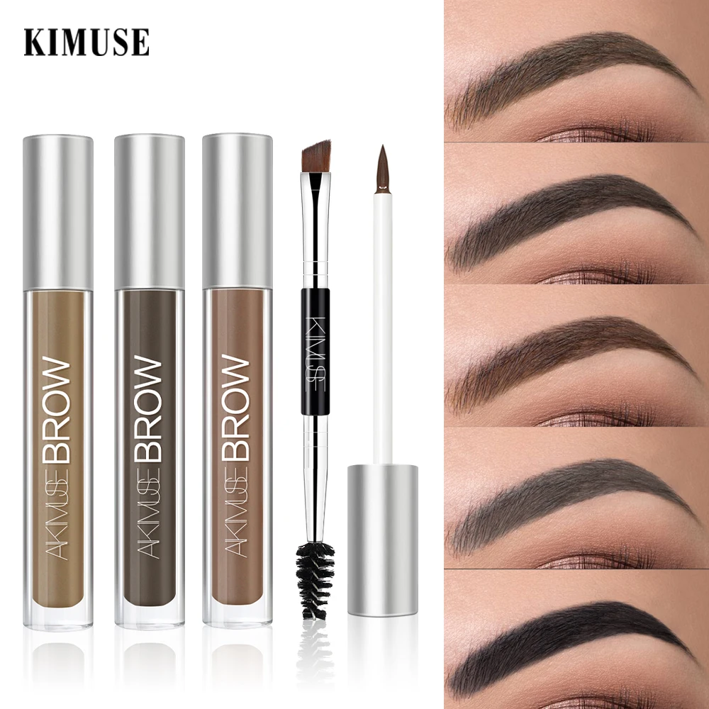 

KIMUSE Eyebrow Gel Cream Waterproof Eyebrow Pencil Henna Tattoo Eyebrow Pen Long Lasting Professional Pigment Eyebrow Enhancer