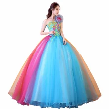 Длинное великолепное платье с одним плечом, яркие кружевные бальные платья, Vestido De Madrinha De Casamento Longo