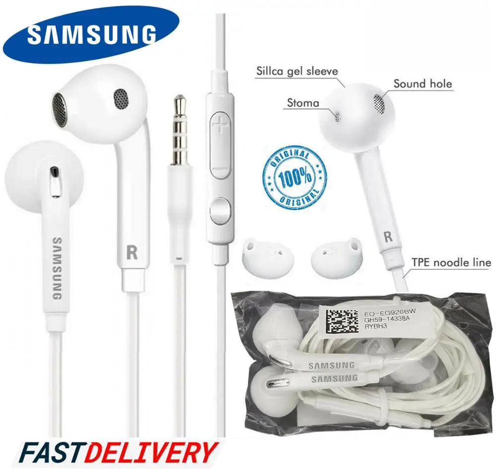 

OEM For Samsung Galaxy S7 Edge Note 7 S6 Headset EO-EG920BW Headphones