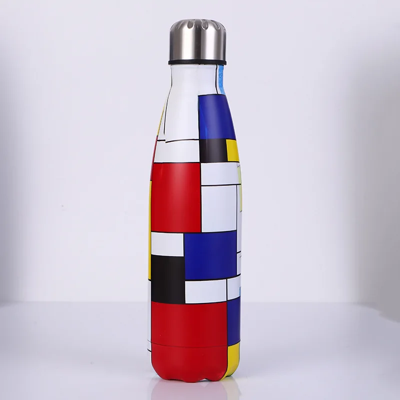 I Фламинго облумен вассер Flasche BPA FREI Edelstahl Bier Tee Kaffee термос Flasche Reise Sport Gym Trinken Flasche Isolierte Tasse - Цвет: I