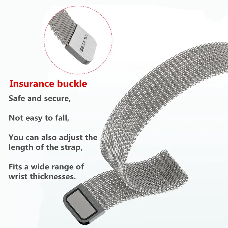 EIMO milanese Loop для xiaomi mi band 2 браслет на запястье с магнитной пряжкой наручные