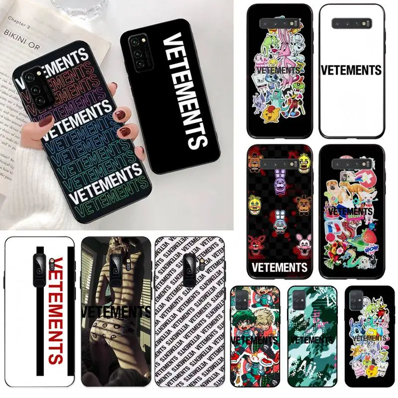 HPCHCJHM французский бренд Vetementse роскошный уникальный чехол для телефона Samsung S20 plus